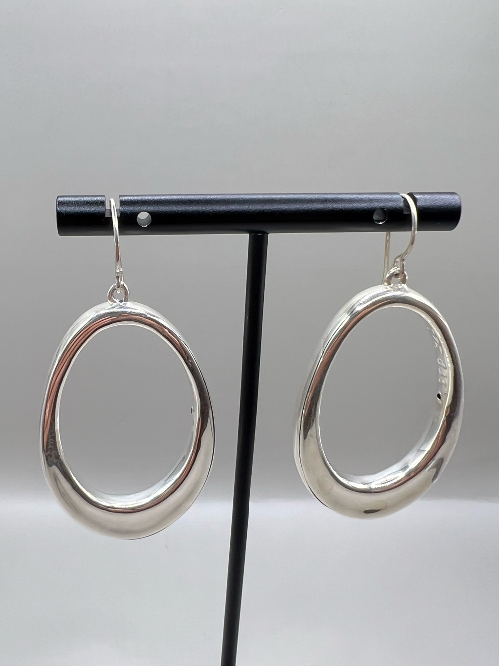 Simon Sebbag Designs Sterling Silver Open Oval Drop Earrings